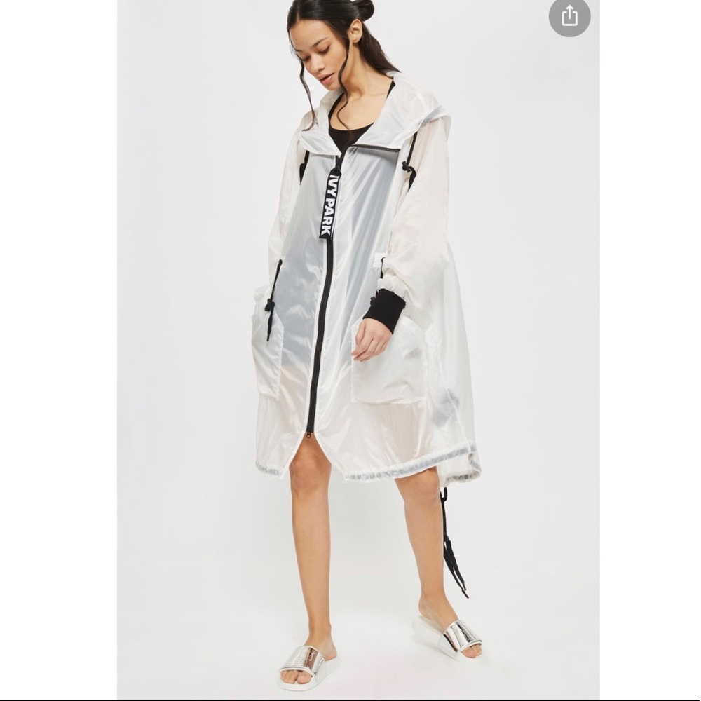 Ivy Park Para Parka Coat, White